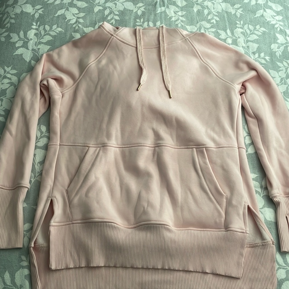 pink draw string hoodie from athletic lightly worn